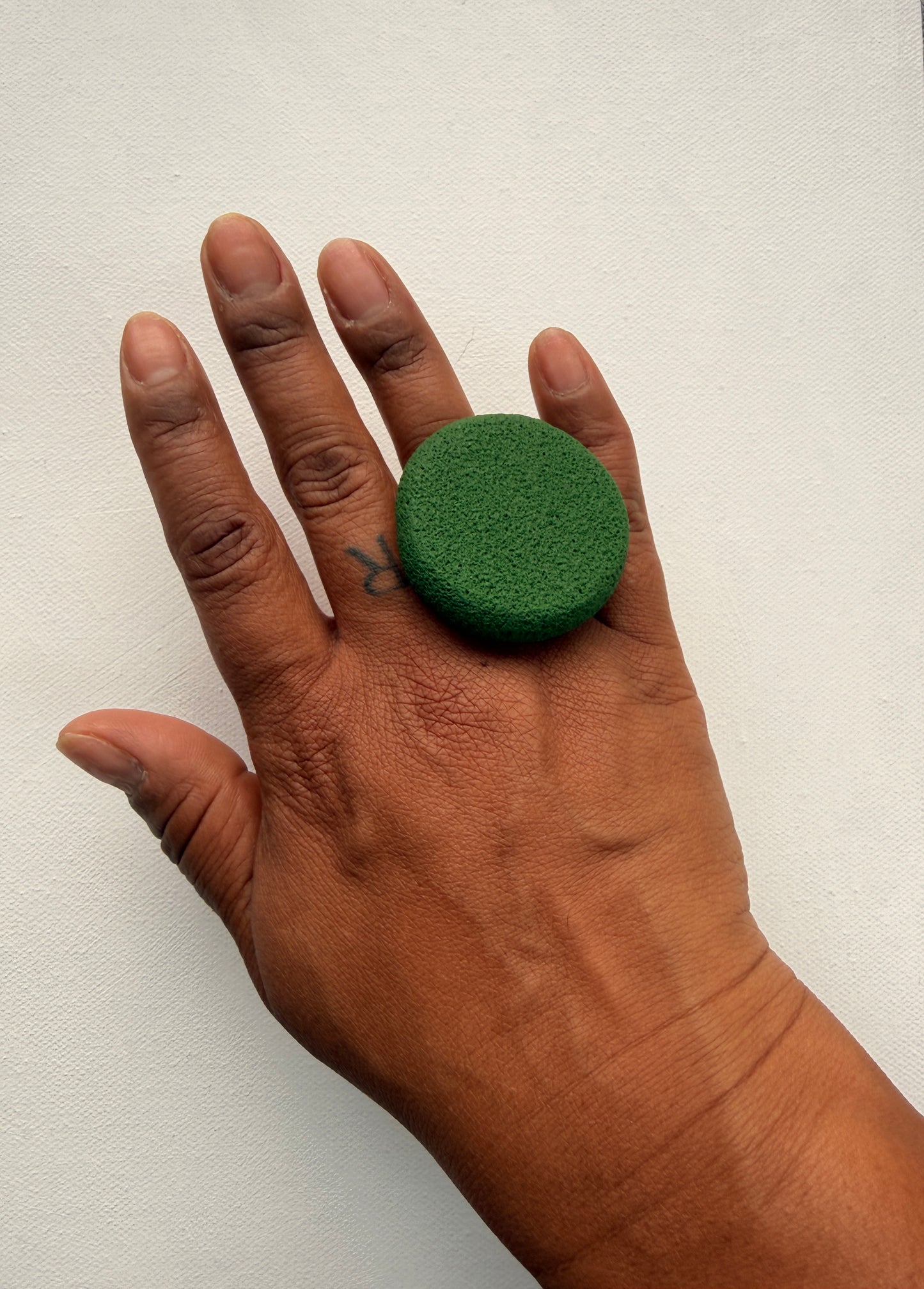 RUCKUS ADJUSTABLE KHAKI GREEN RING ~ 4