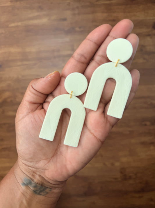 MIA ~ BUTTER YELLOW EARRINGS
