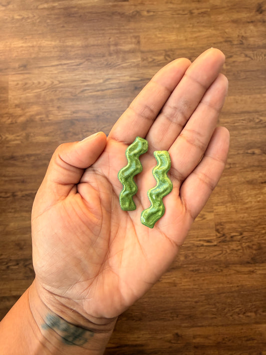 MOLLY ~ GOLDEN GREEN EARRINGS